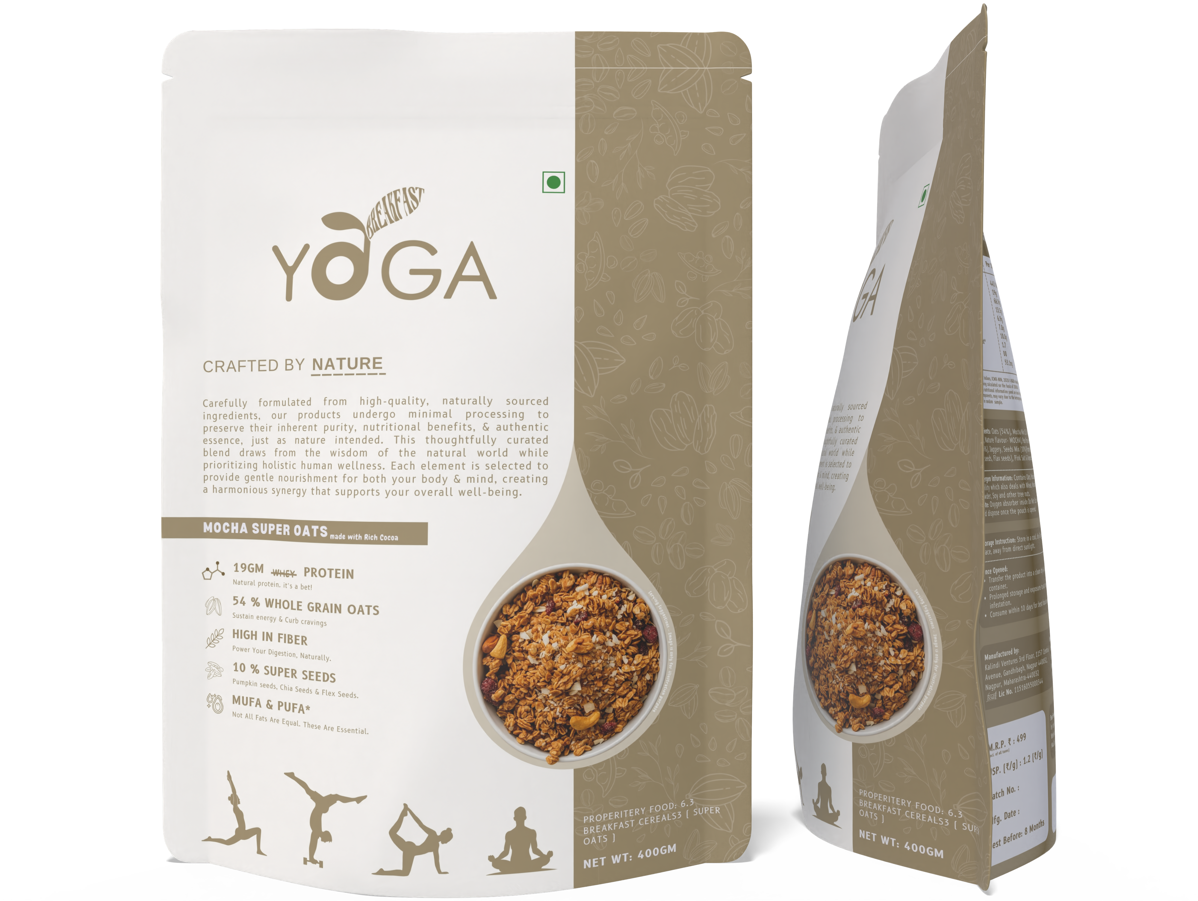 Mocha Super Oats-No Soy, No Whey- Pure Nutrition