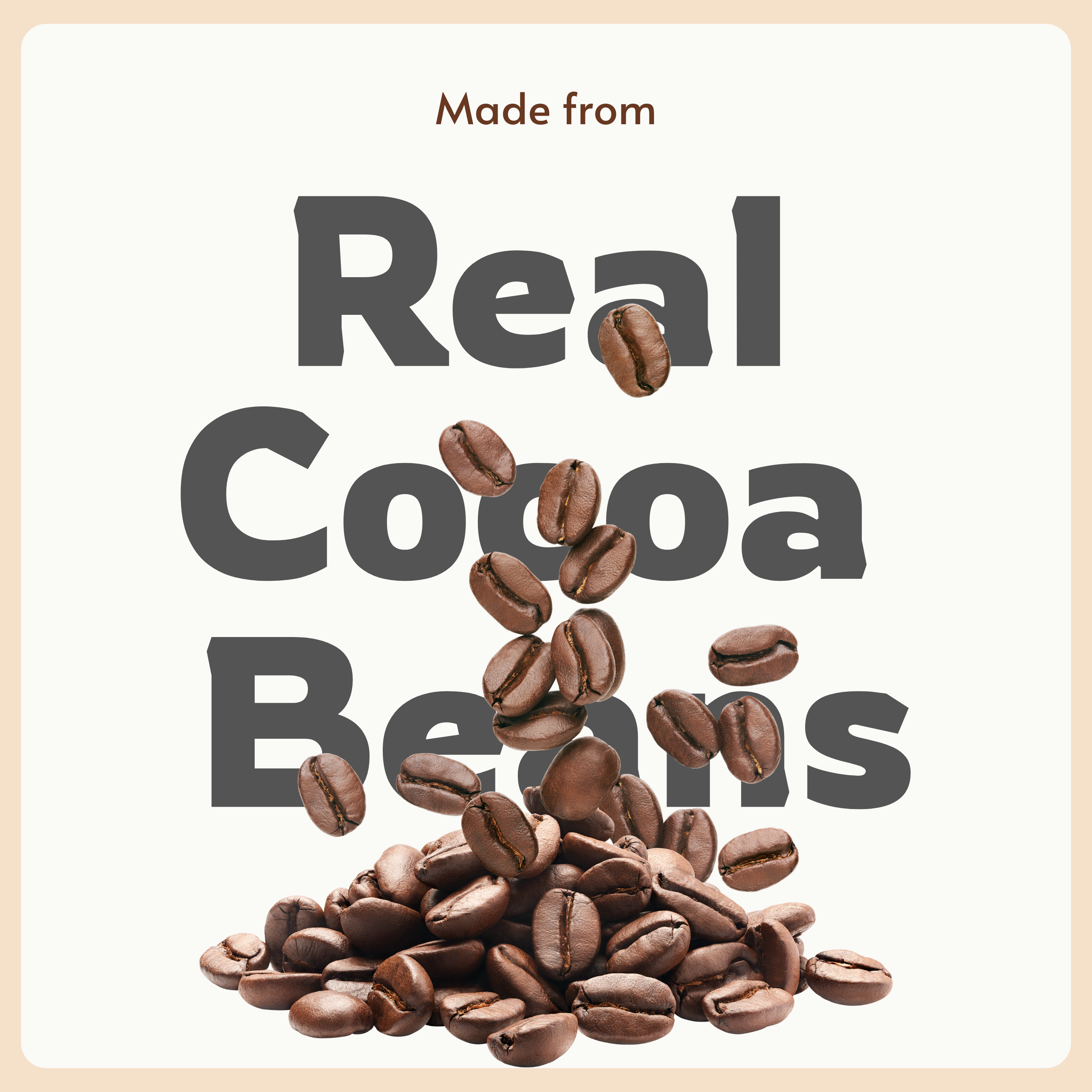 Natural  coffee beans for real coffee  flavor in oats